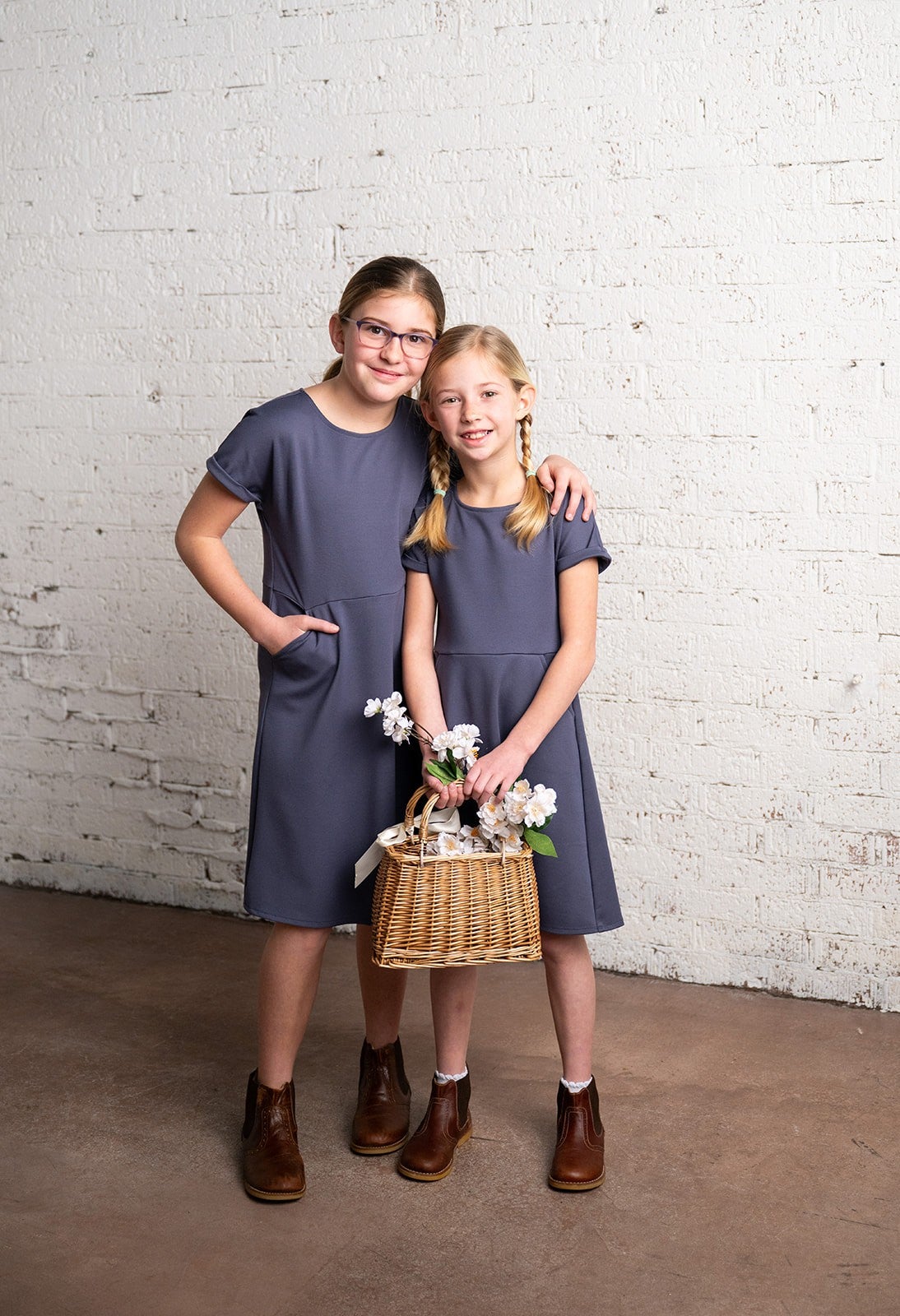 grey dress girls Eloise' Little School - Gray Raksha Bandhan Mela